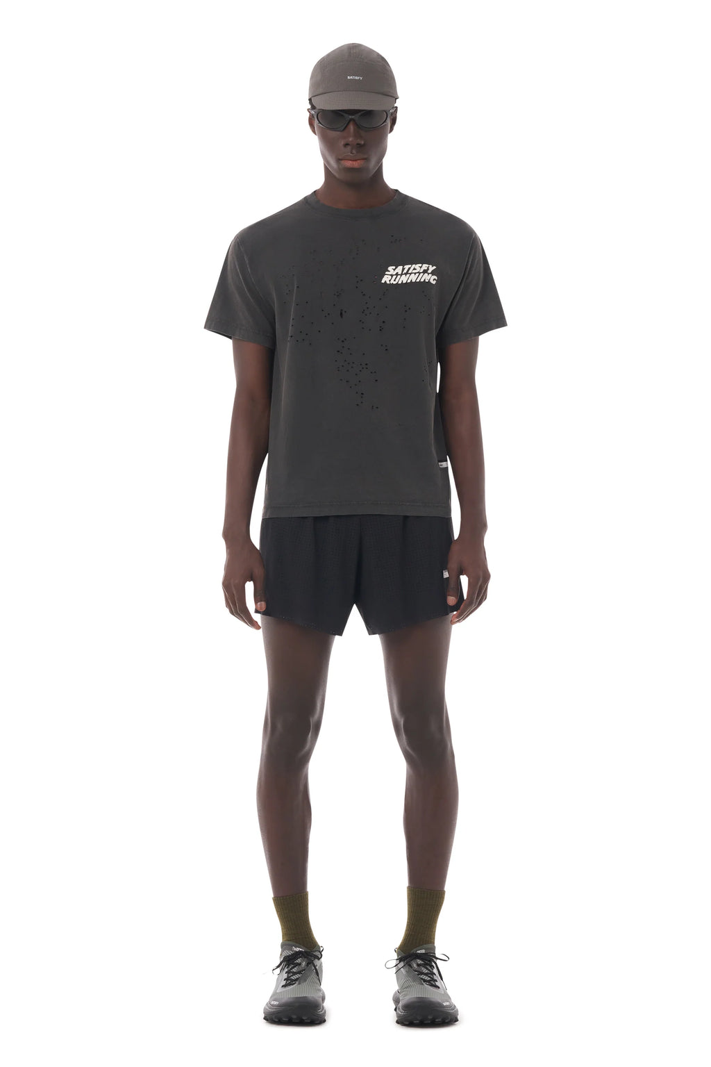 MothTech T-Shirt Aged Black Logo by Satisfy
