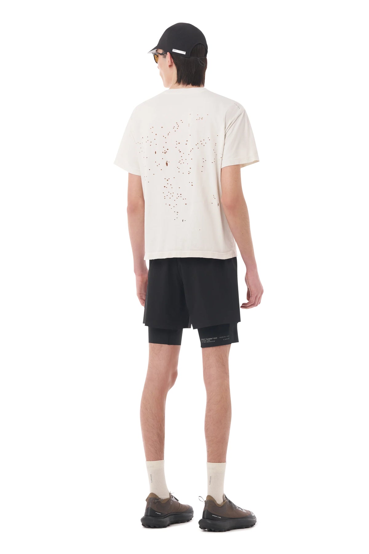 MothTech T-Shirt Off White Logo by Satisfy