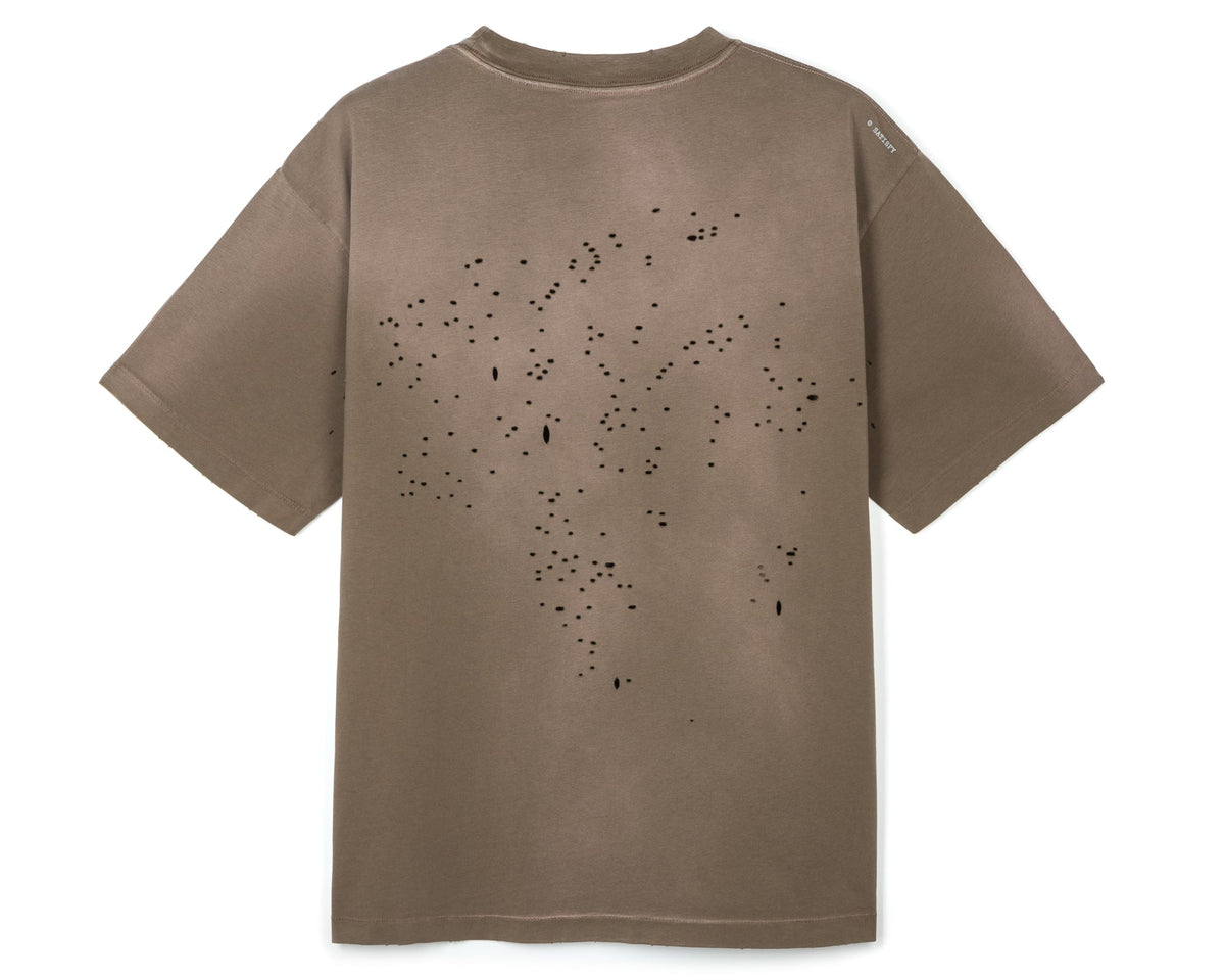 MothTech T-Shirt Sun Bleached Rain Drum by Satisfy, back
