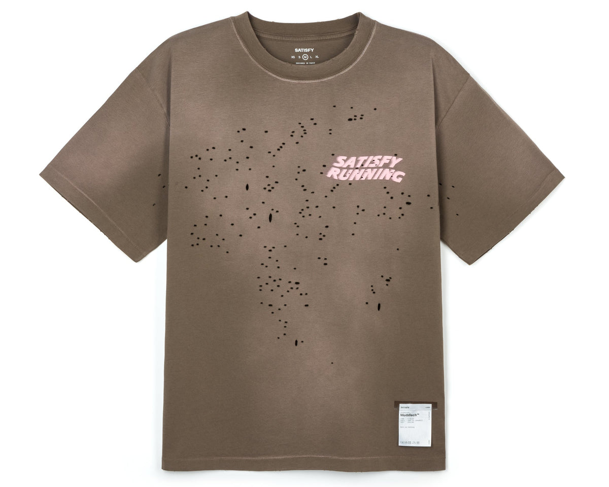 MothTech T-Shirt Sun Bleached Rain Drum by Satisfy, front