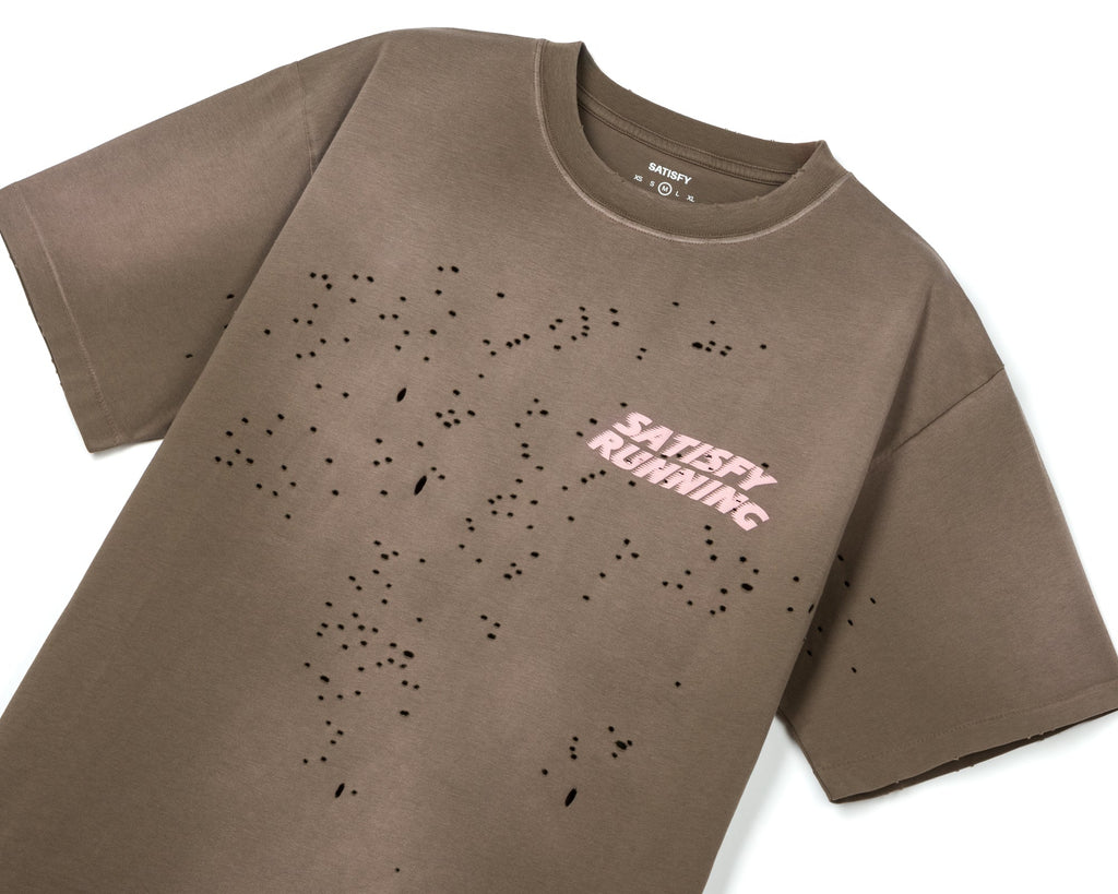 MothTech T-Shirt Sun Bleached Rain Drum by Satisfy, side