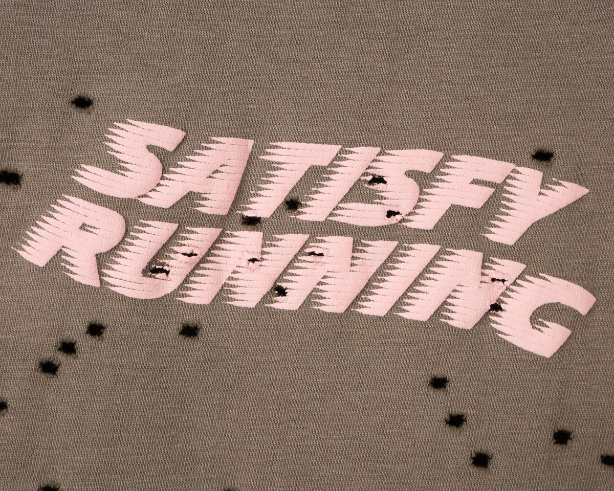 MothTech T-Shirt Sun Bleached Rain Drum by Satisfy, logo detail