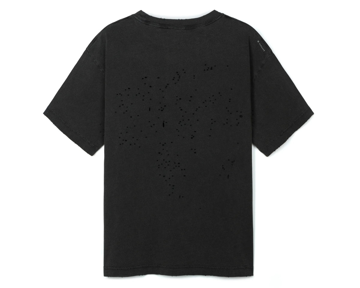 MothTech T-Shirt Aged Black Varsity by Satisfy