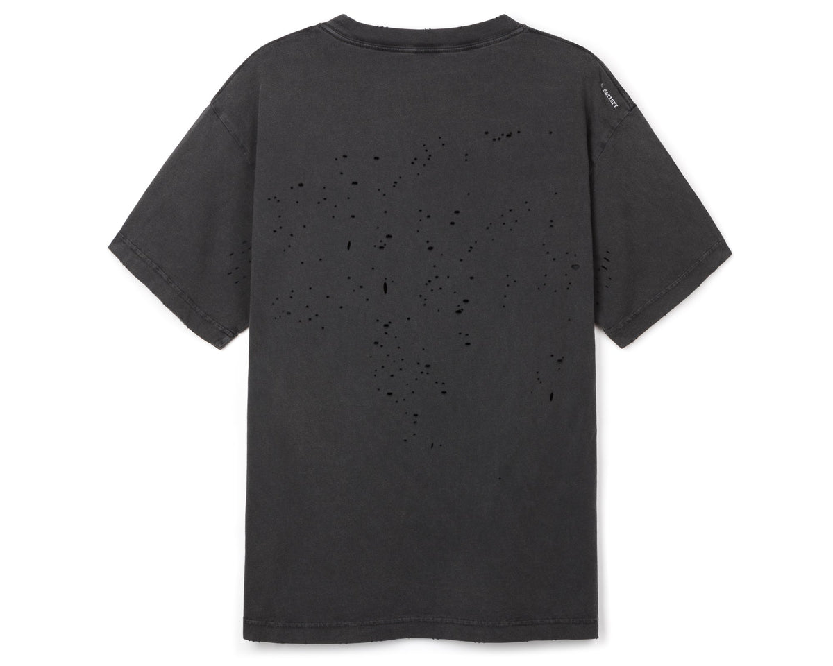 MothTech T-Shirt Aged Black by Satisfy, back