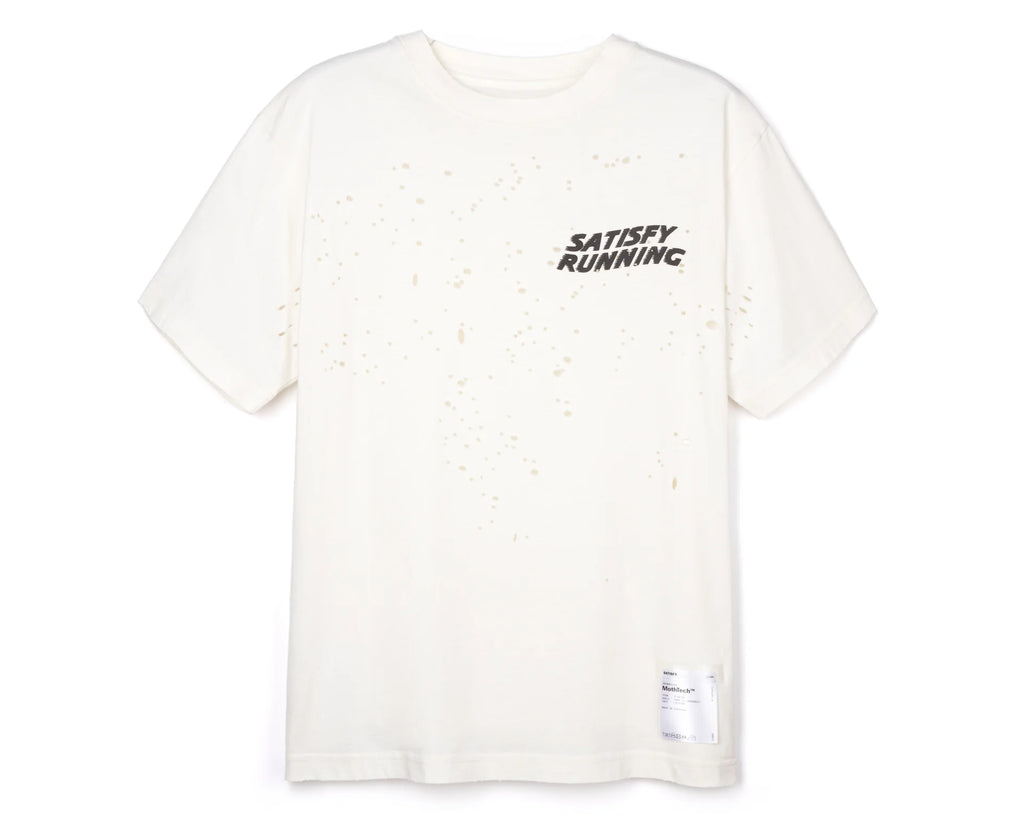 MothTech T-Shirt Off White Logo by Satisfy