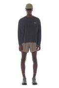 MothTech Long Tee Aged Black by Satisfy, worn full body