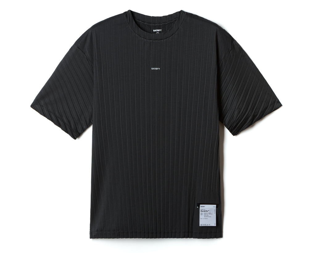 AuraLite Pleated T-Shirt Black