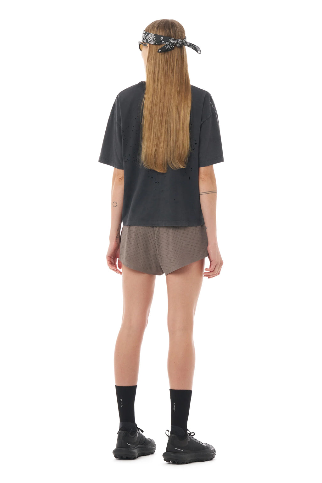 MothTech T-Shirt Aged Black Falcon by Satisfy