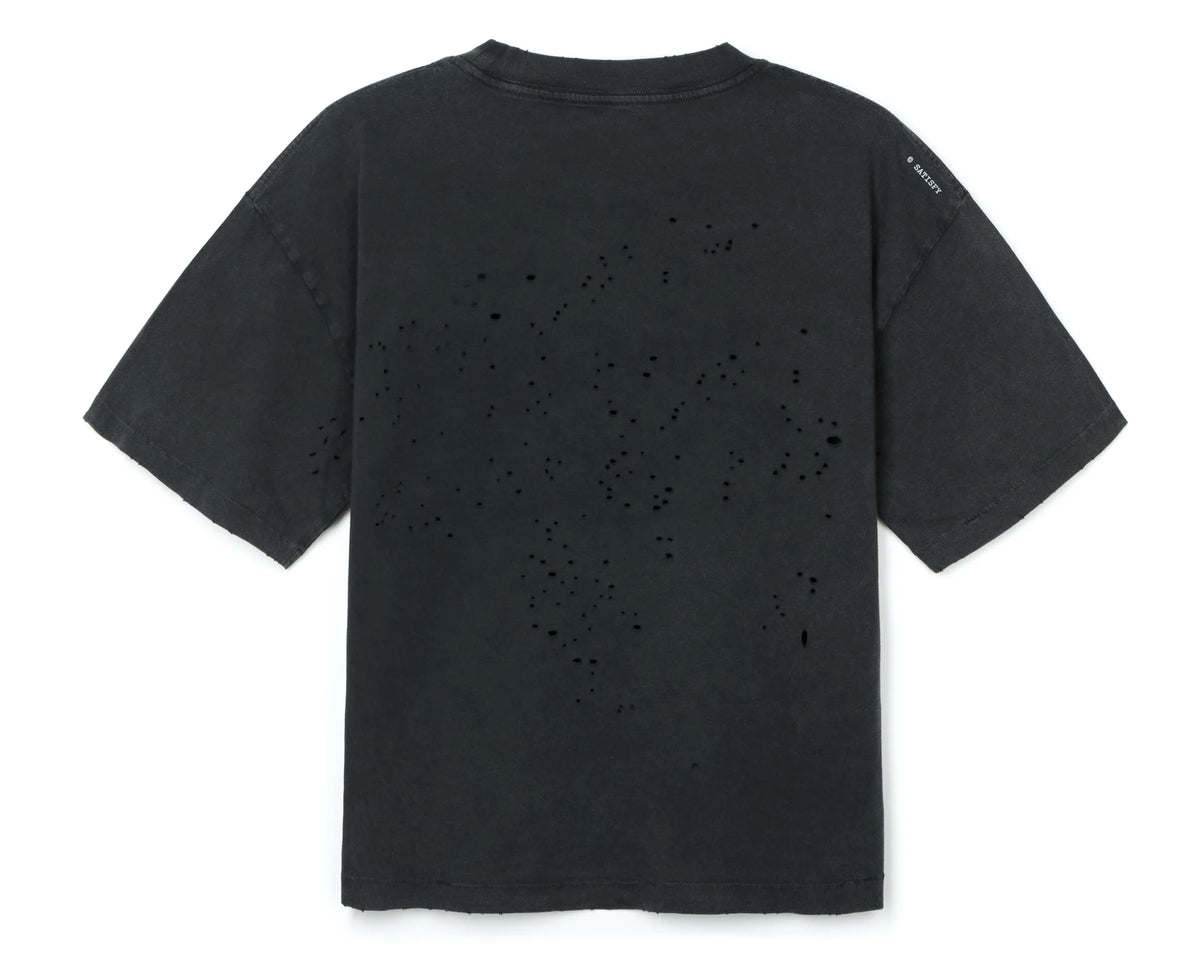 MothTech T-Shirt Aged Black Falcon by Satisfy