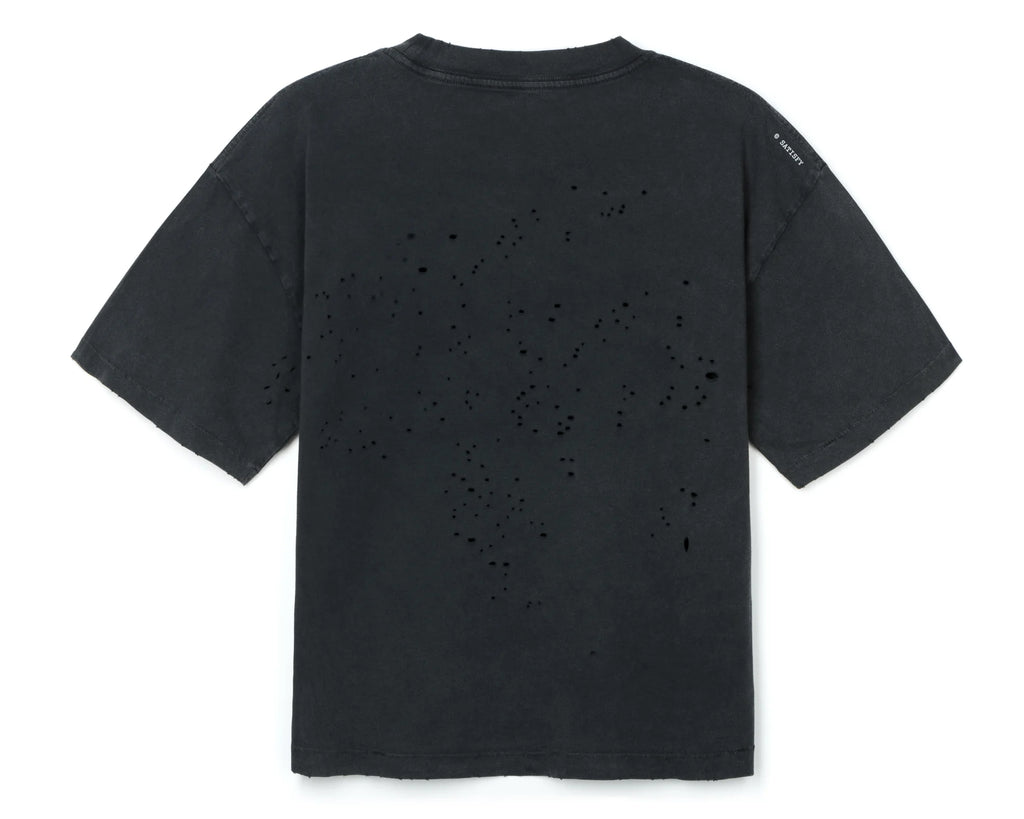 MothTech T-Shirt Aged Black Thunder by Satisfy
