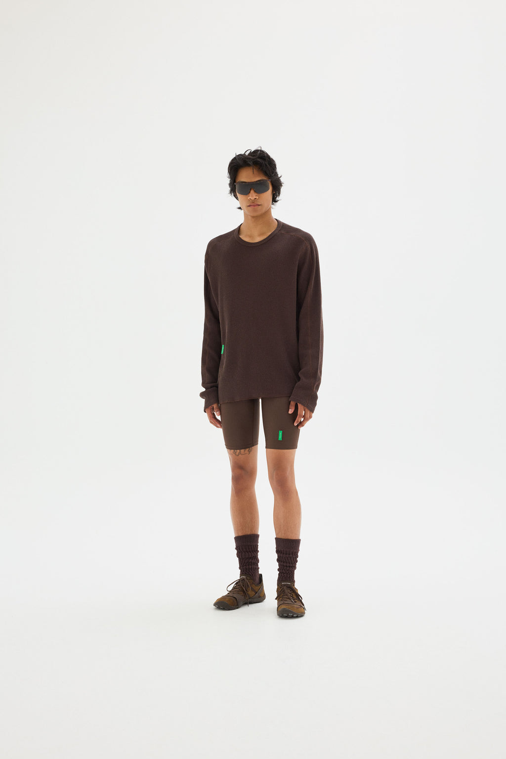 Long Sleeve Waffle Tee Stone Grey – District Vision