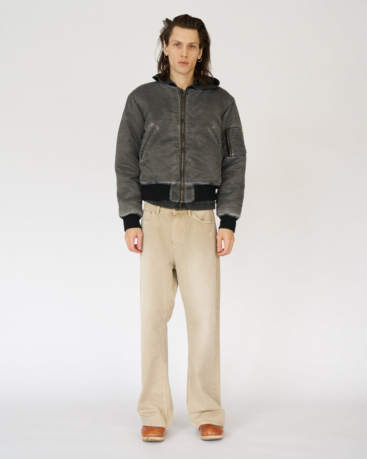 Garment Dyed Bomber Black by Stockholm Surfboard Club