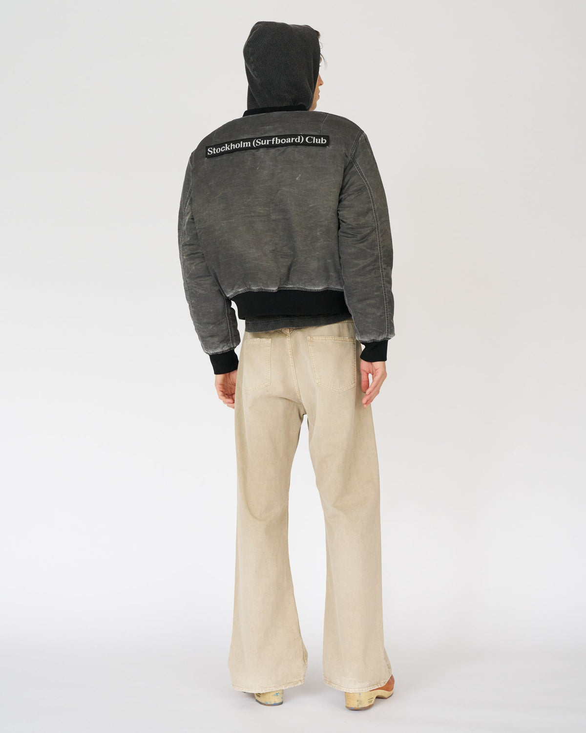 Garment Dyed Bomber Black by Stockholm Surfboard Club