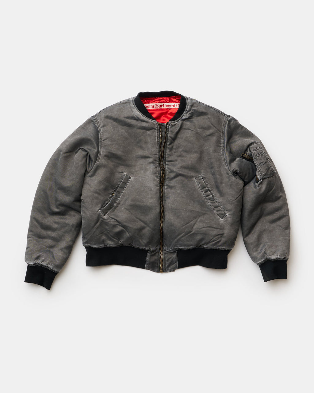Garment Dyed Bomber Black by Stockholm Surfboard Club
