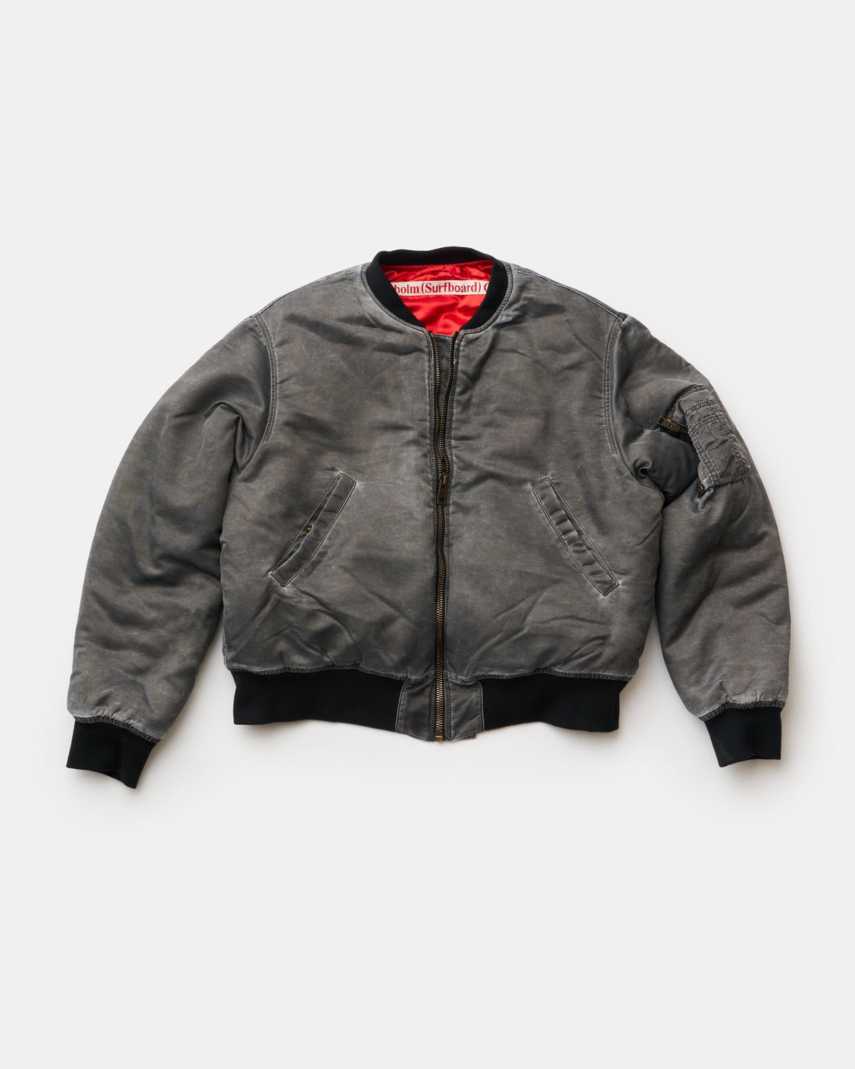 Garment Dyed Bomber Black by Stockholm Surfboard Club