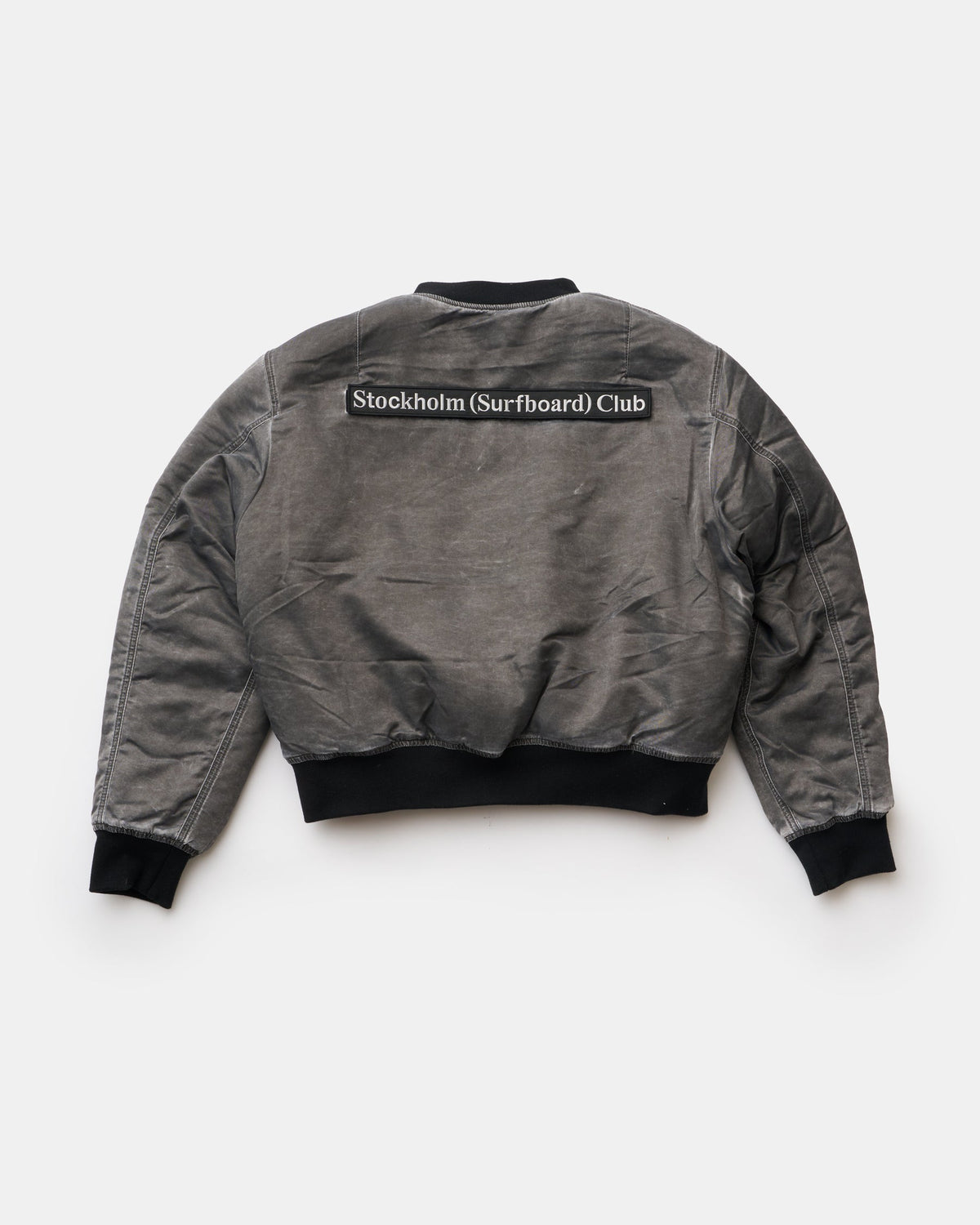 Garment Dyed Bomber Black by Stockholm Surfboard Club