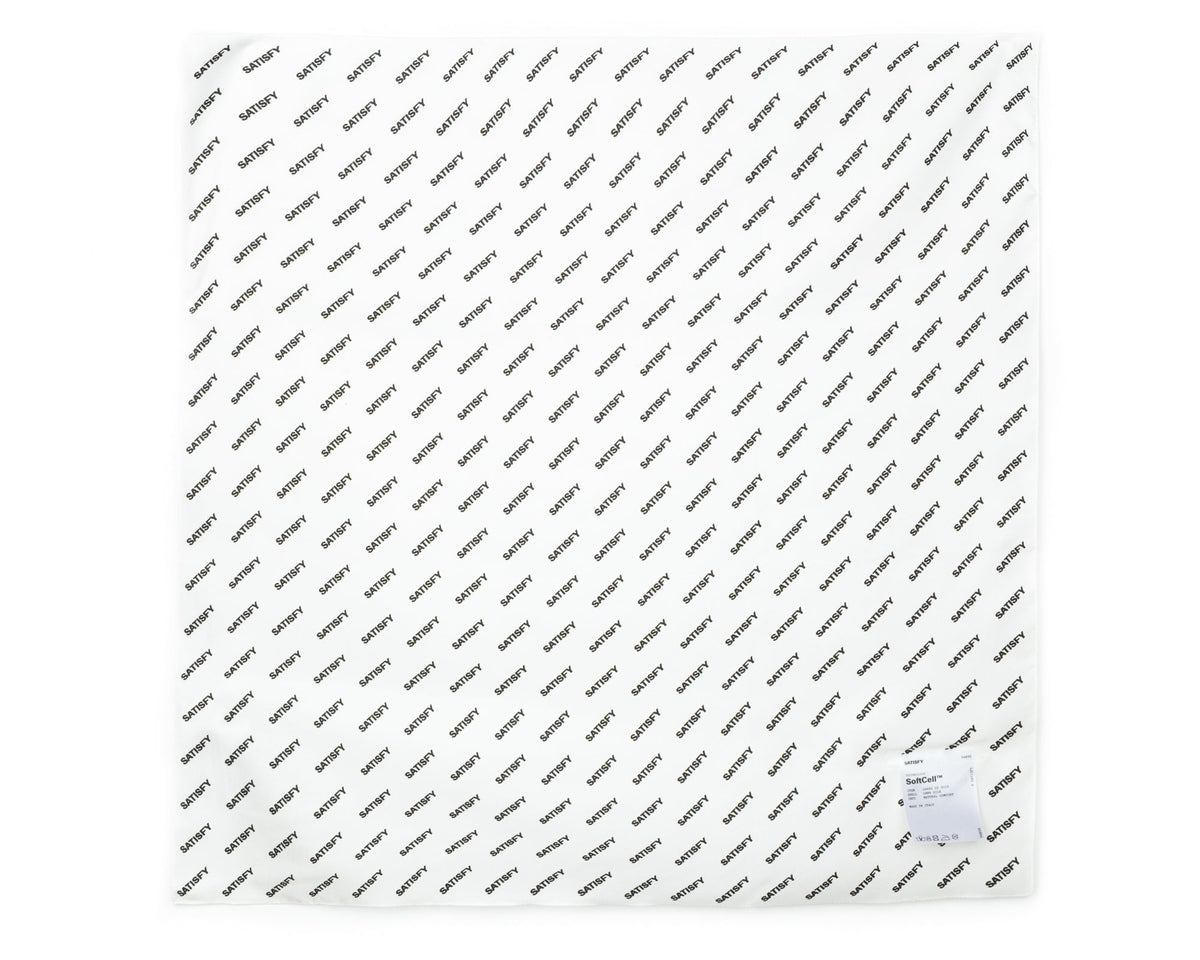 SoftCell Carré de Soie Bandana White Down by Satisfy, front alternate
