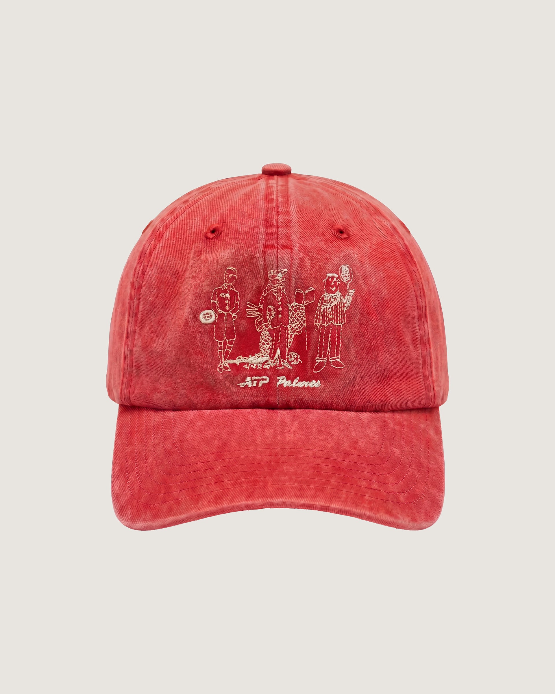 ATP + Palmes 6-Panel Cap Red