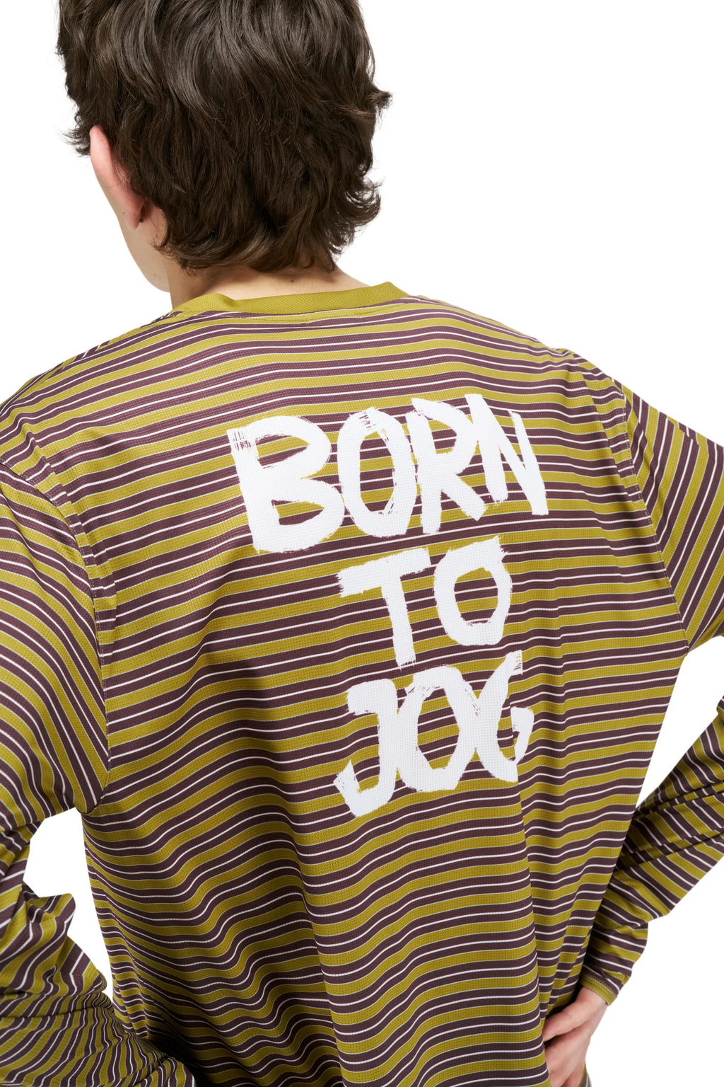 Men's Striped Long Sleeve in Mud Gold by UNNA