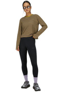 Women's Striped Long Sleeve in Mud Gold by UNNA