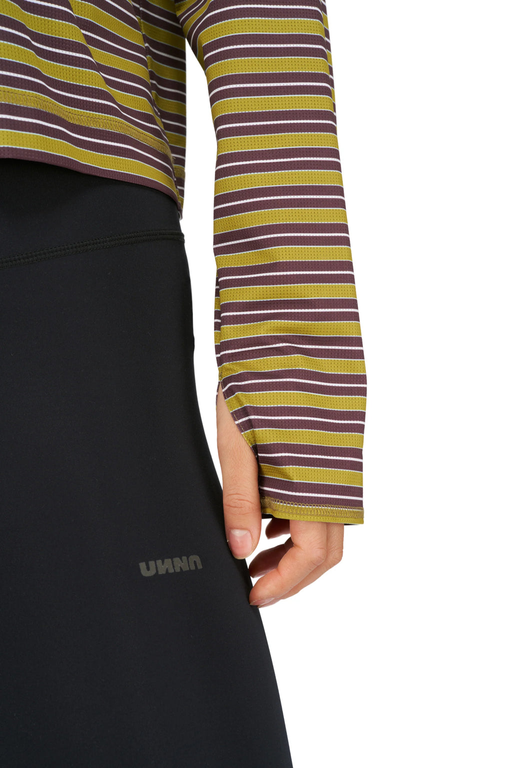 Women's Striped Long Sleeve in Mud Gold by UNNA