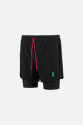 Layered Training Shorts Black