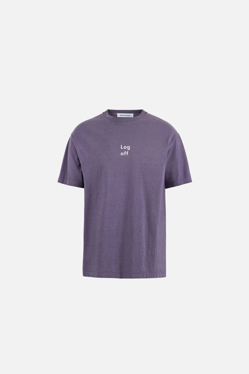 California Cotton Tee, Log Off, Vintage Plum by District Vision