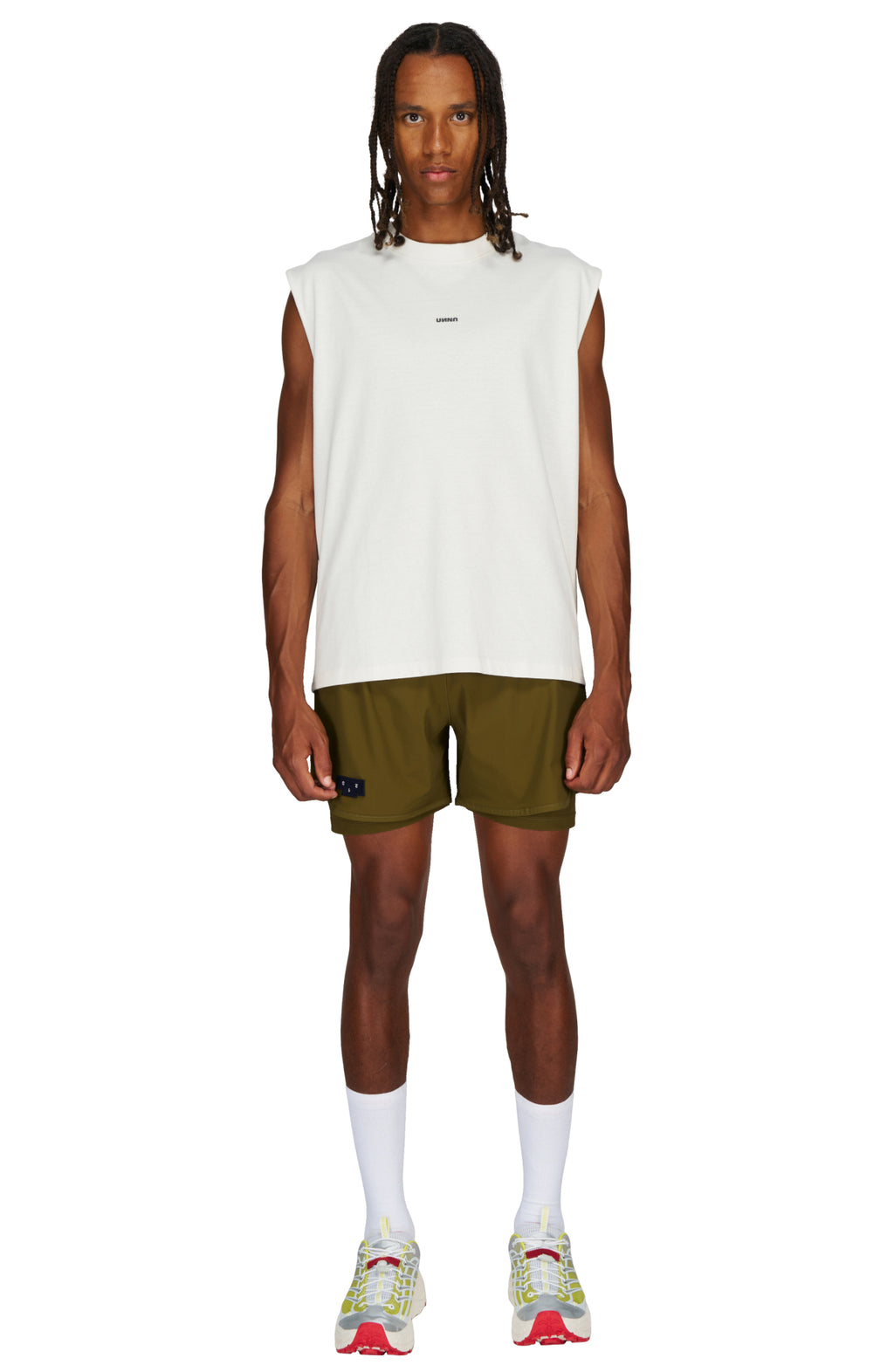 Men's Flex Tank in Vanilla White by UNNA