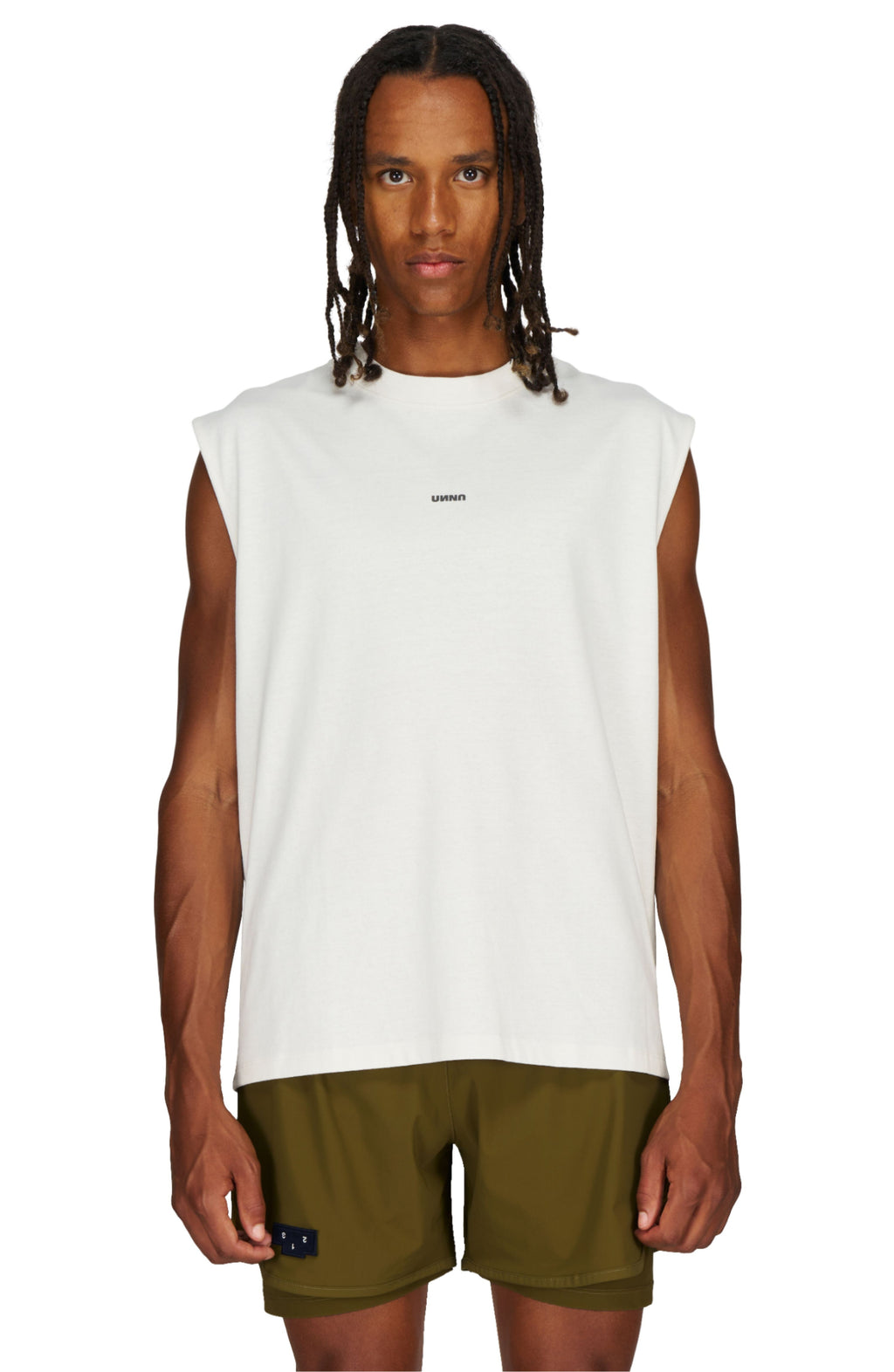 Men's Flex Tank in Vanilla White by UNNA