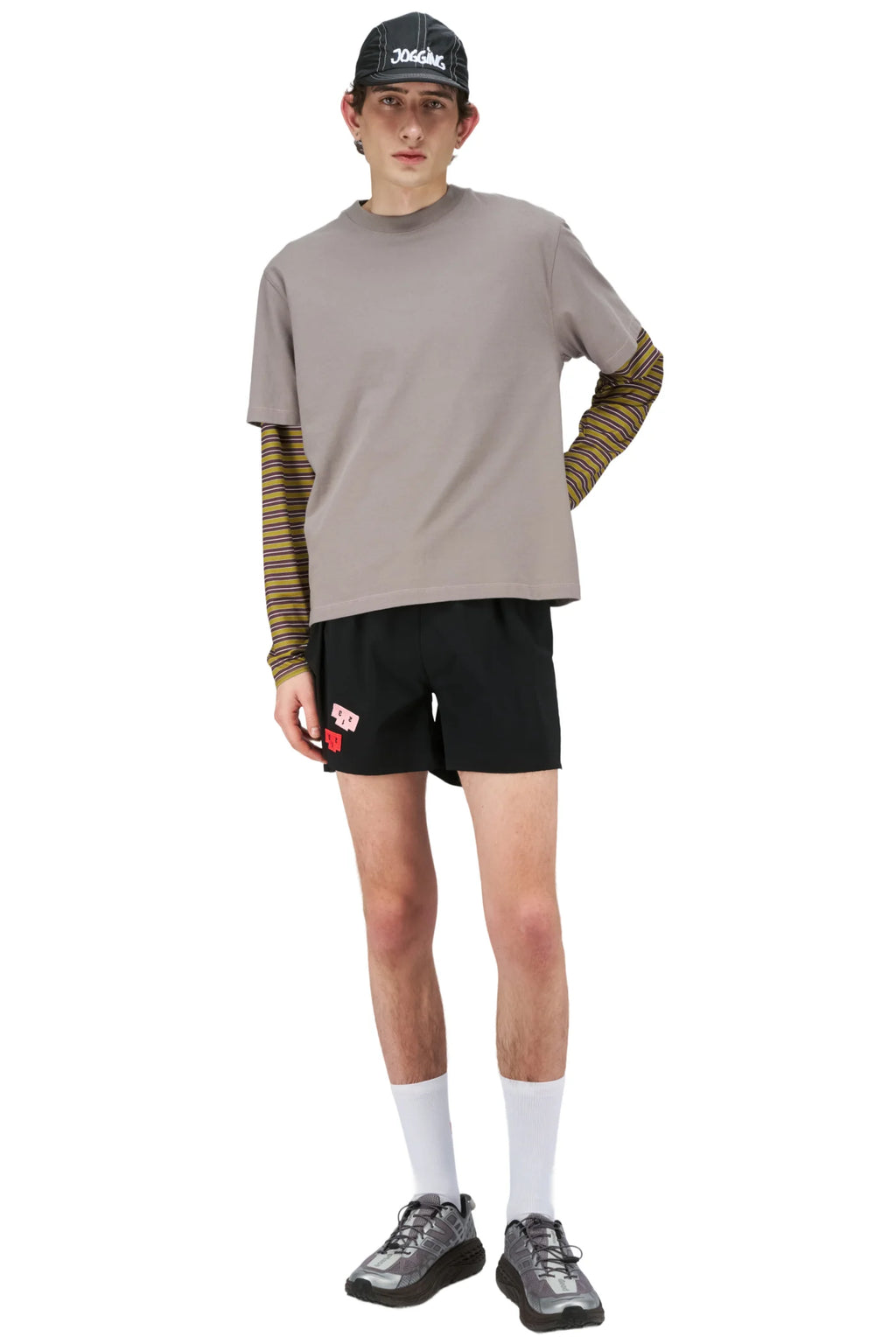 Men's Jogging 4 Fun Tee in Steel Grey by UNNA