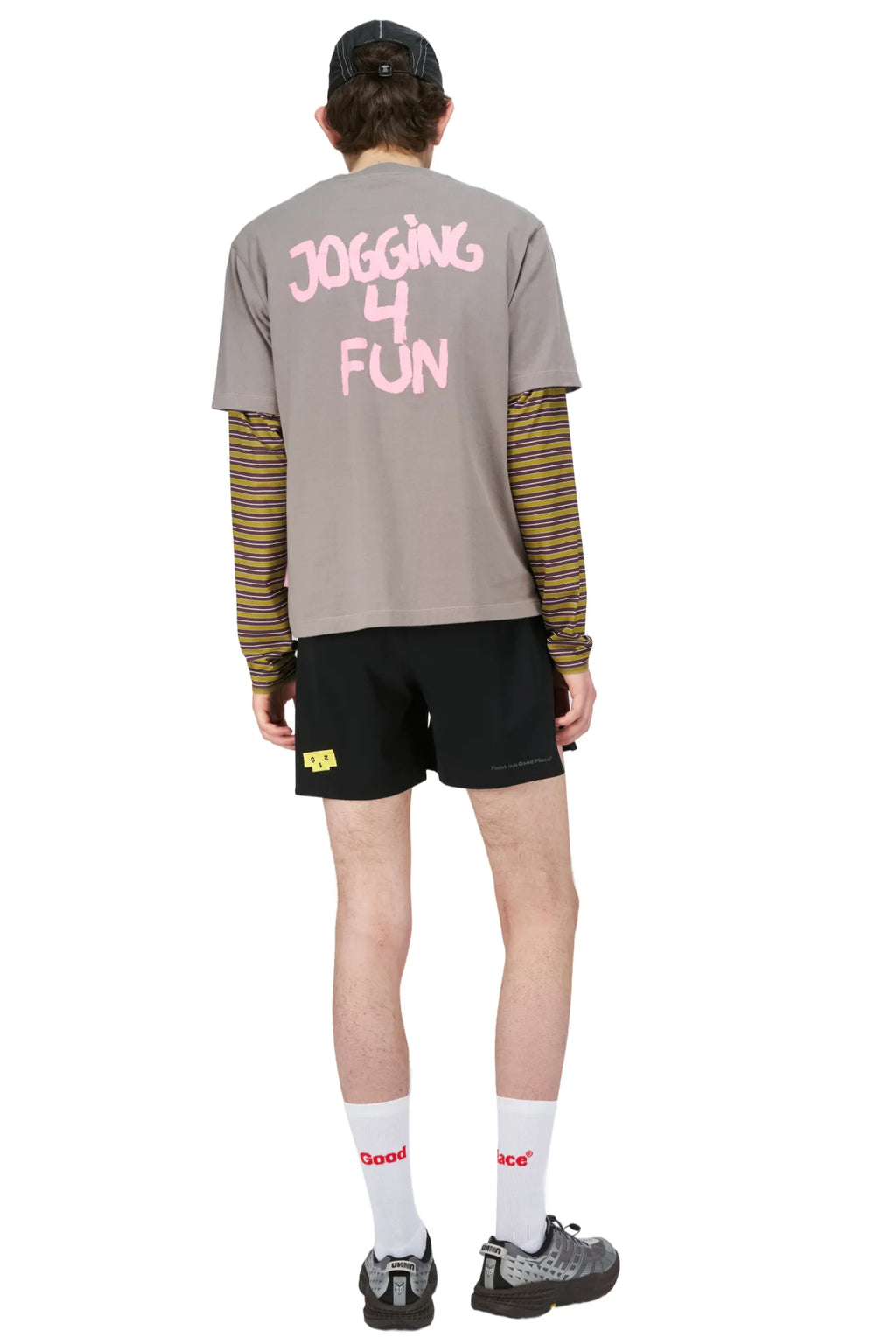 Men's Jogging 4 Fun Tee in Steel Grey by UNNA