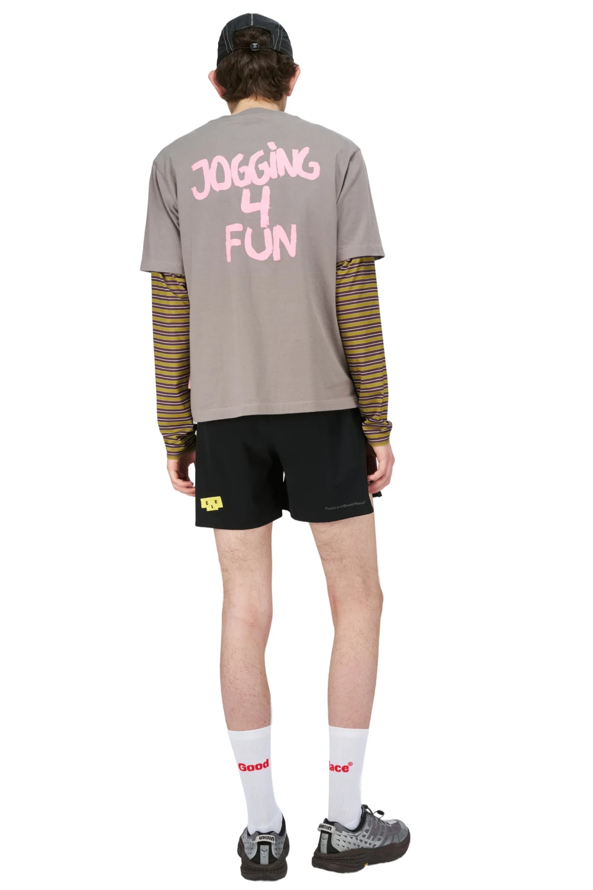 Men's Jogging 4 Fun Tee in Steel Grey by UNNA