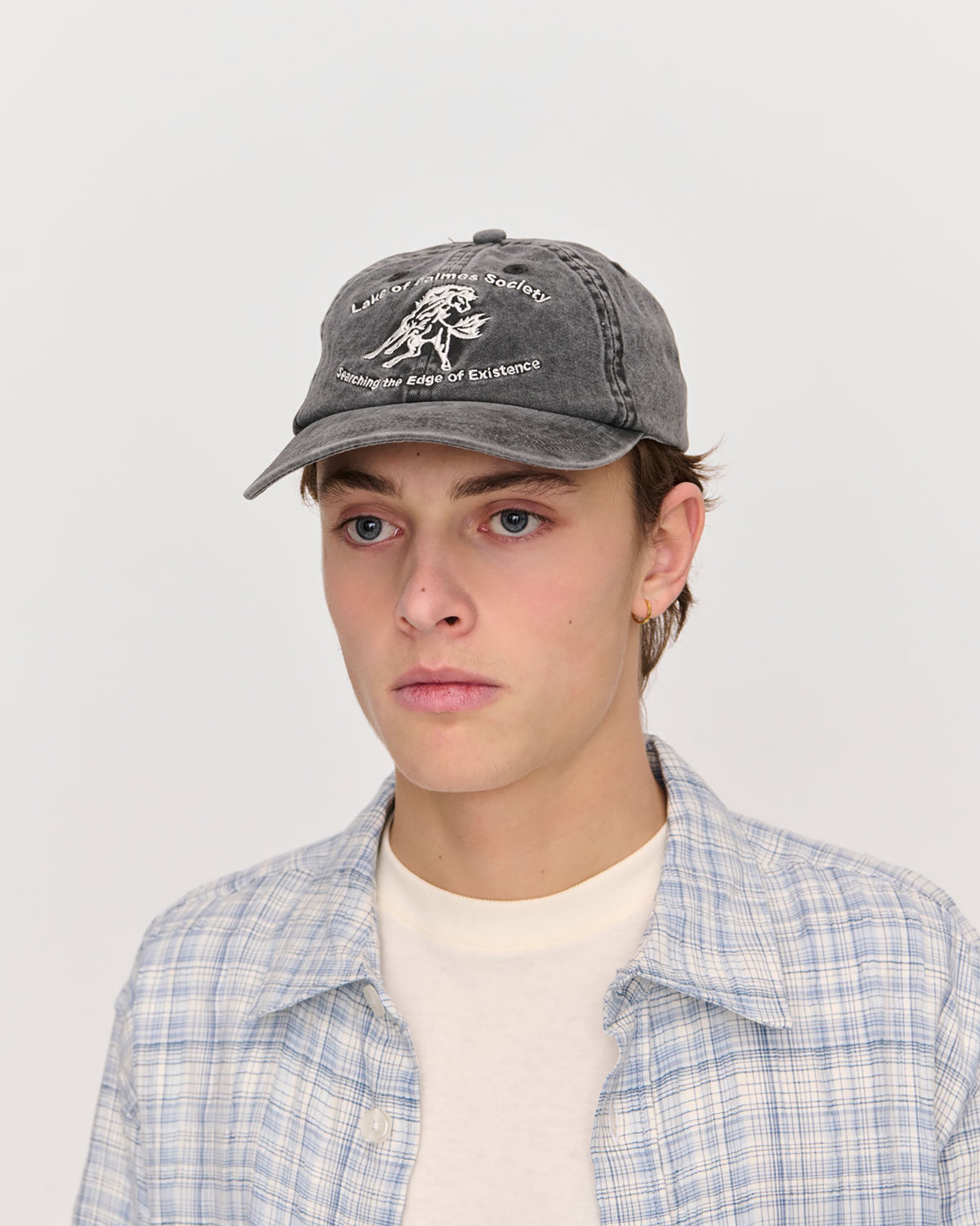 Lake 6-Panel Cap Charcoal