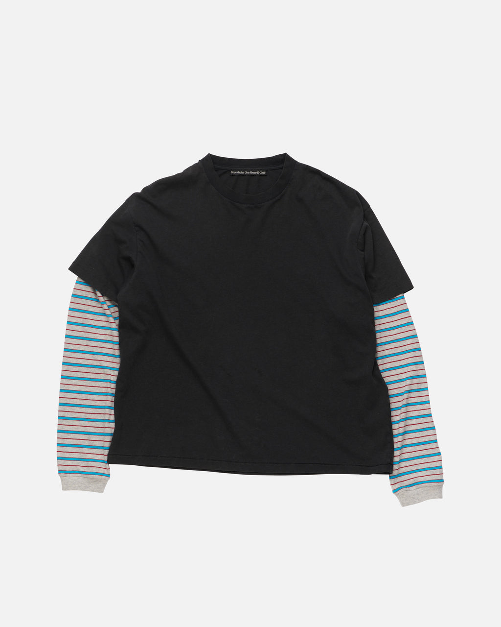 Layer Box Tee Black/Stripe