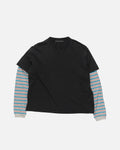 Layer Box Tee Black/Stripe