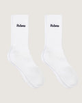 Logo Socks in White, three pairs, by Palmes