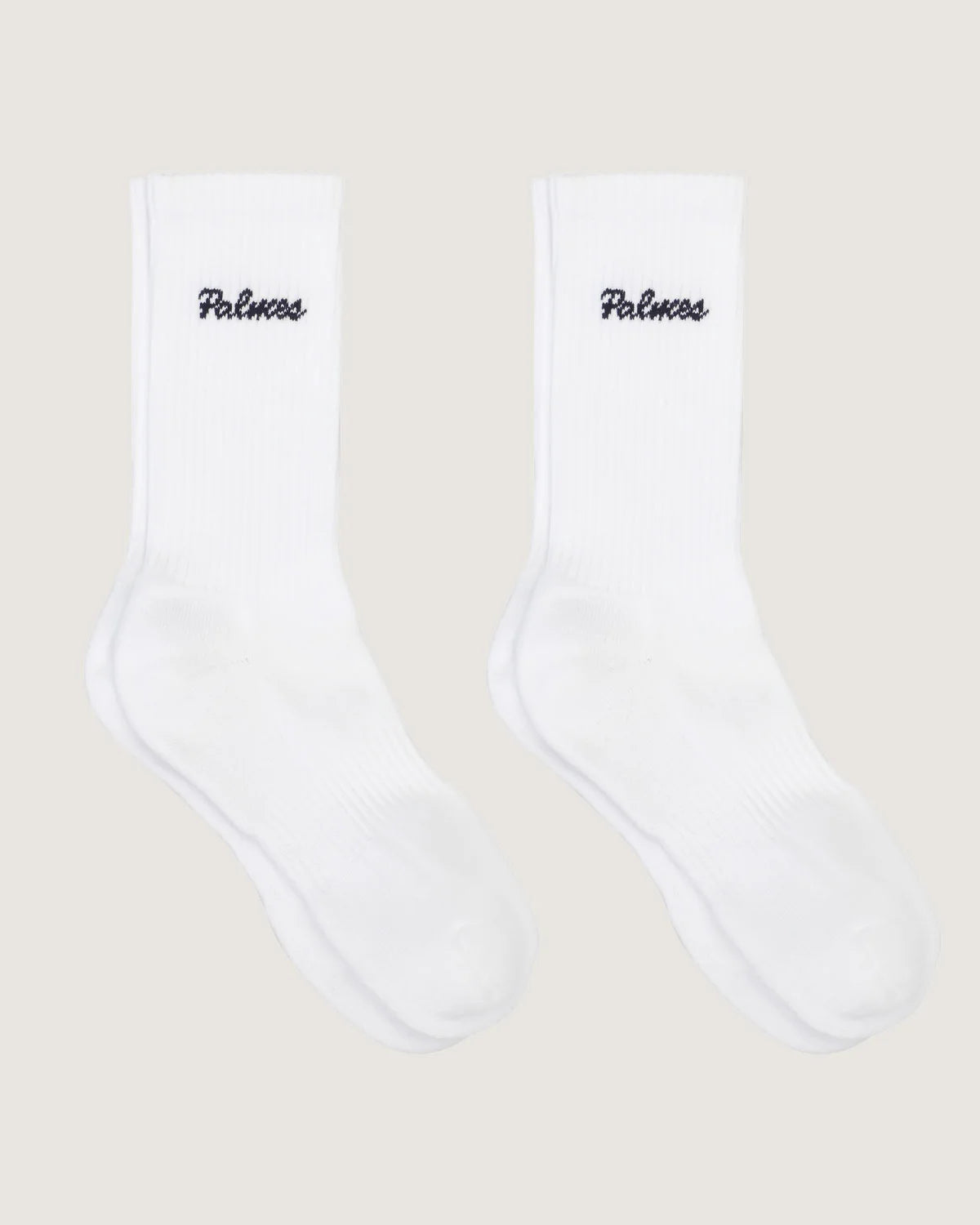 Logo Socks in White, three pairs, by Palmes