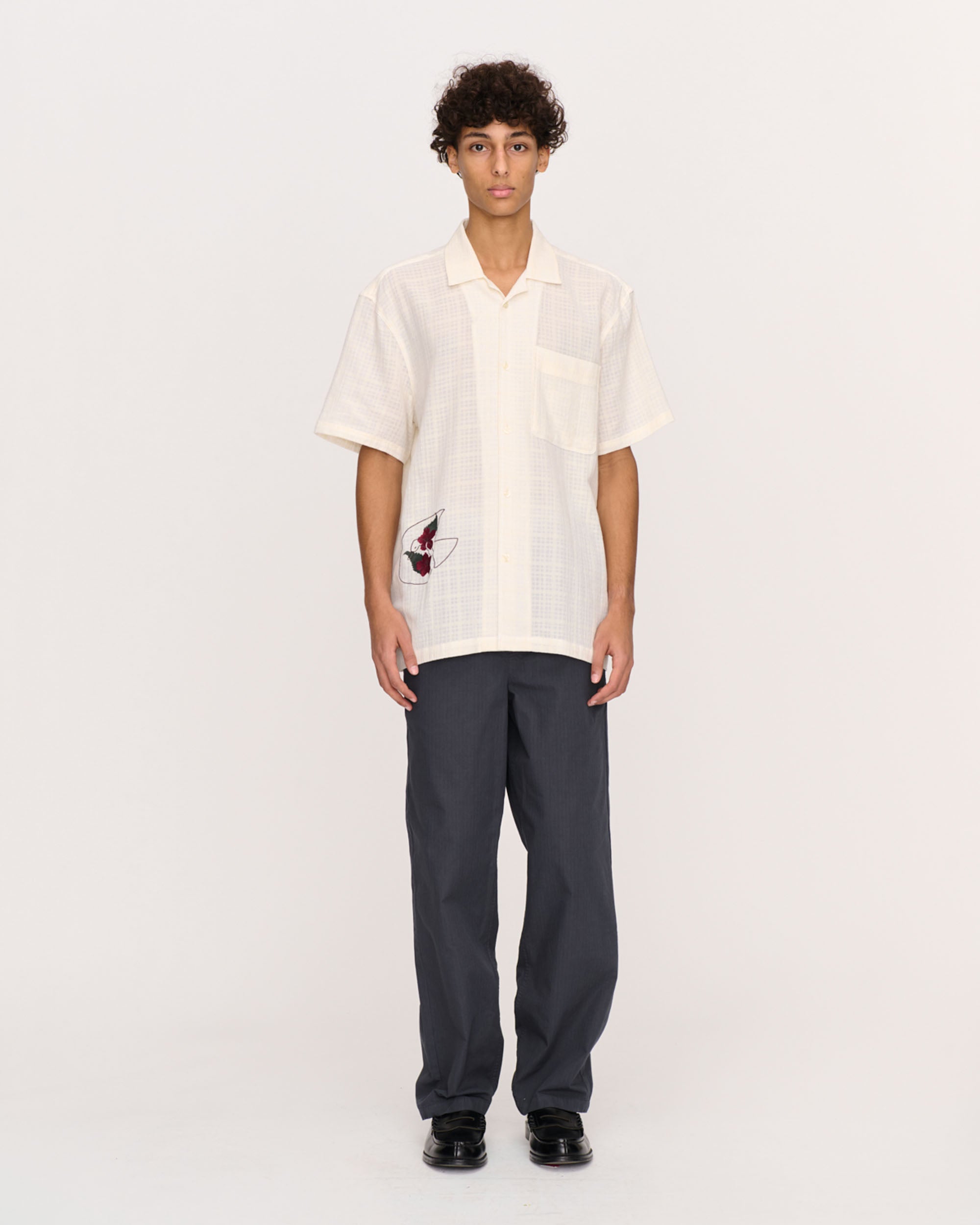 Ramus Camp-Collar Shirt Off-White