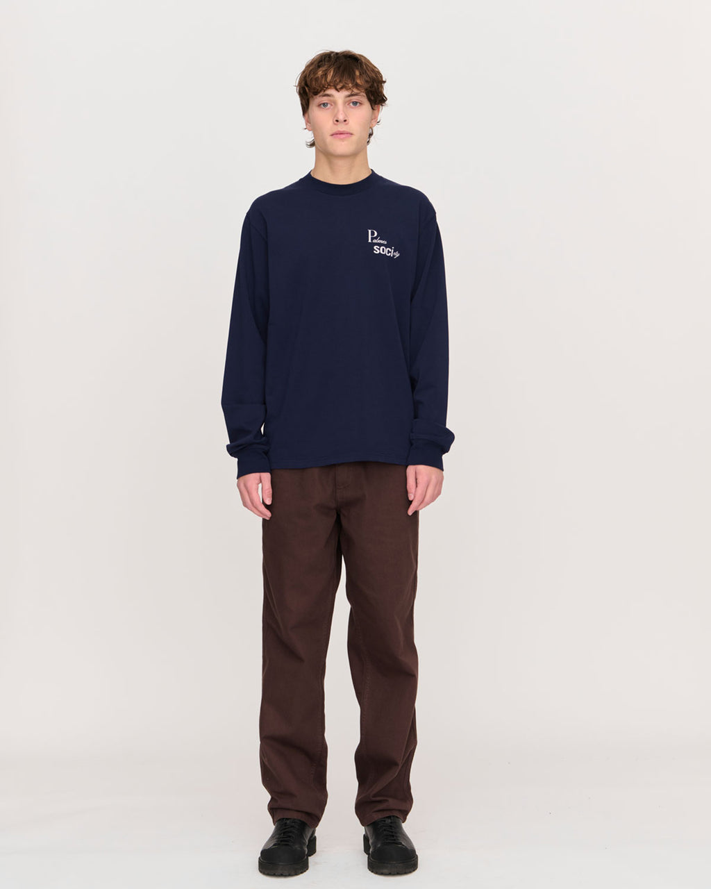 Piano LS T-Shirt Navy