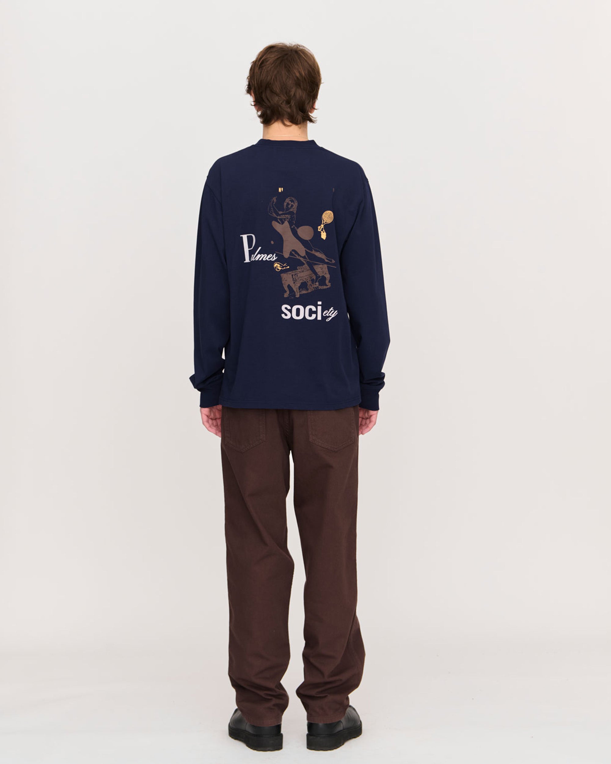 Piano LS T-Shirt Navy