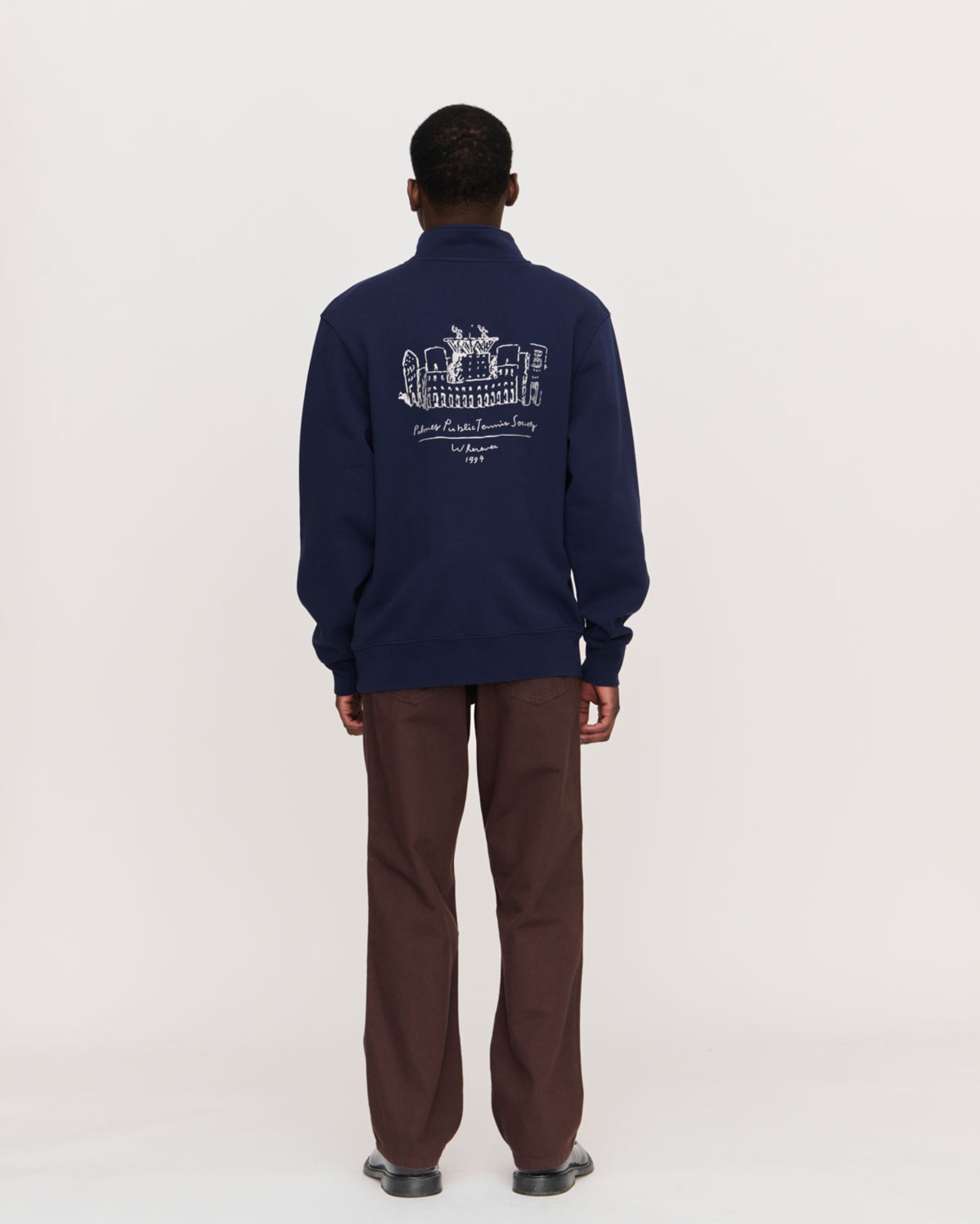 Public Zip Sweatshirt Navy