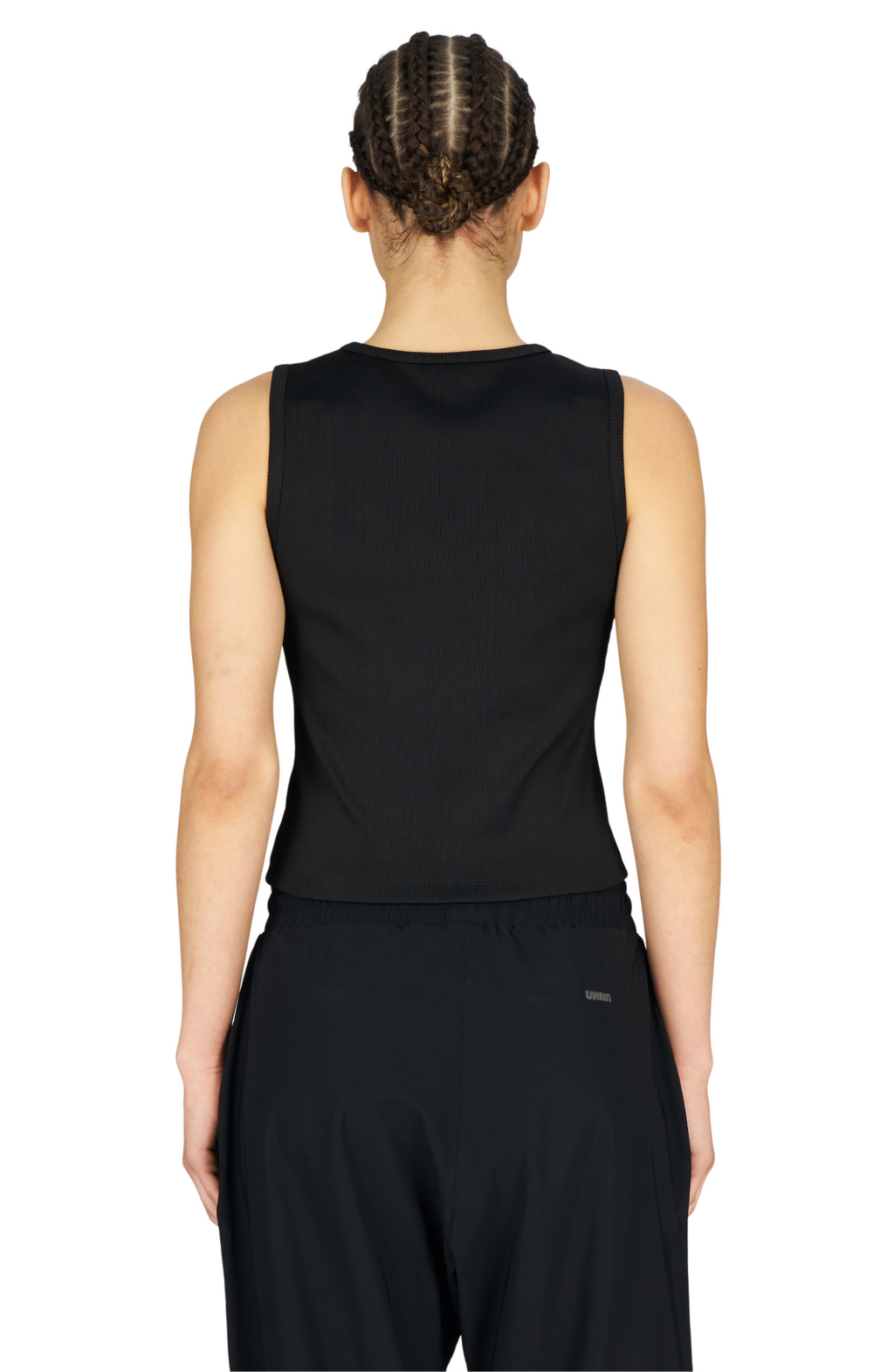 Rib Tank Black by UNNA