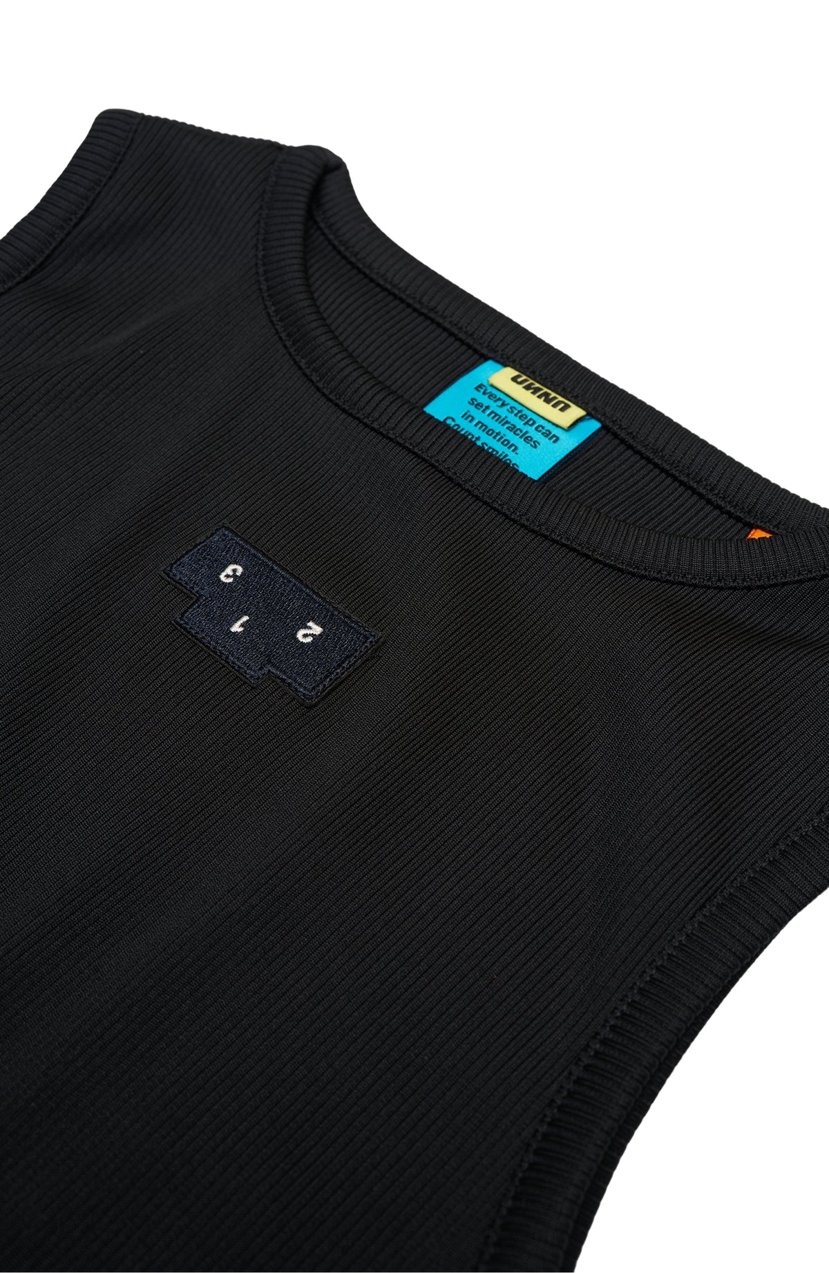 Rib Tank Black by UNNA