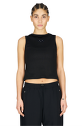 Rib Tank Black by UNNA