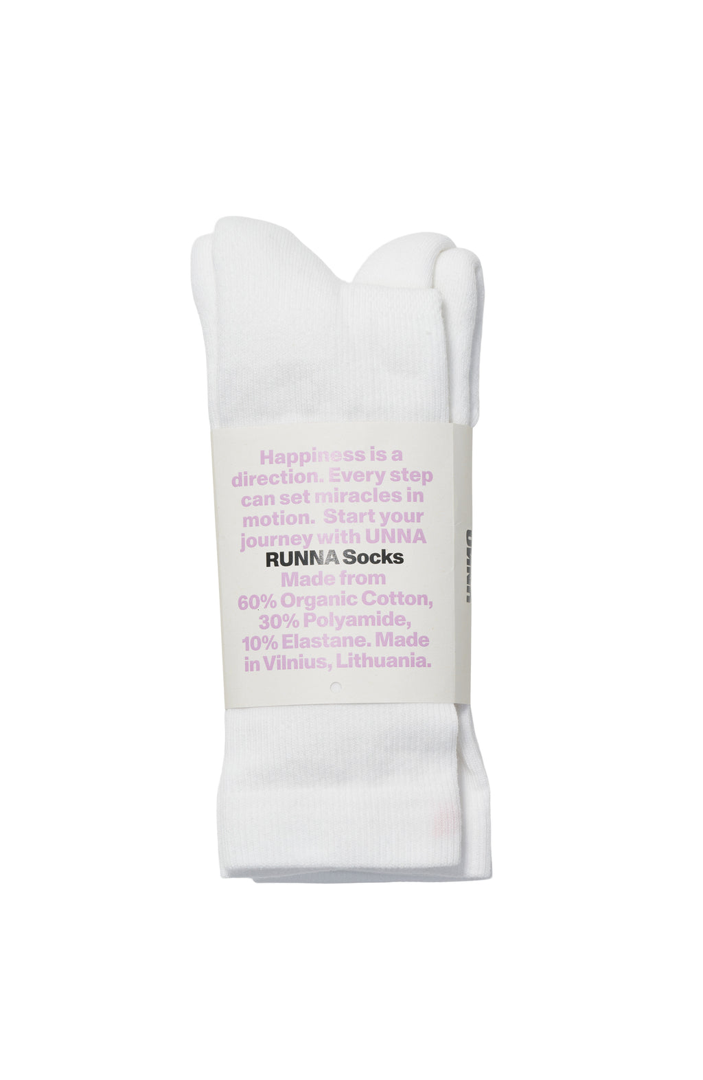 RUNNA Socks 2-Pack Vanilla White by UNNA