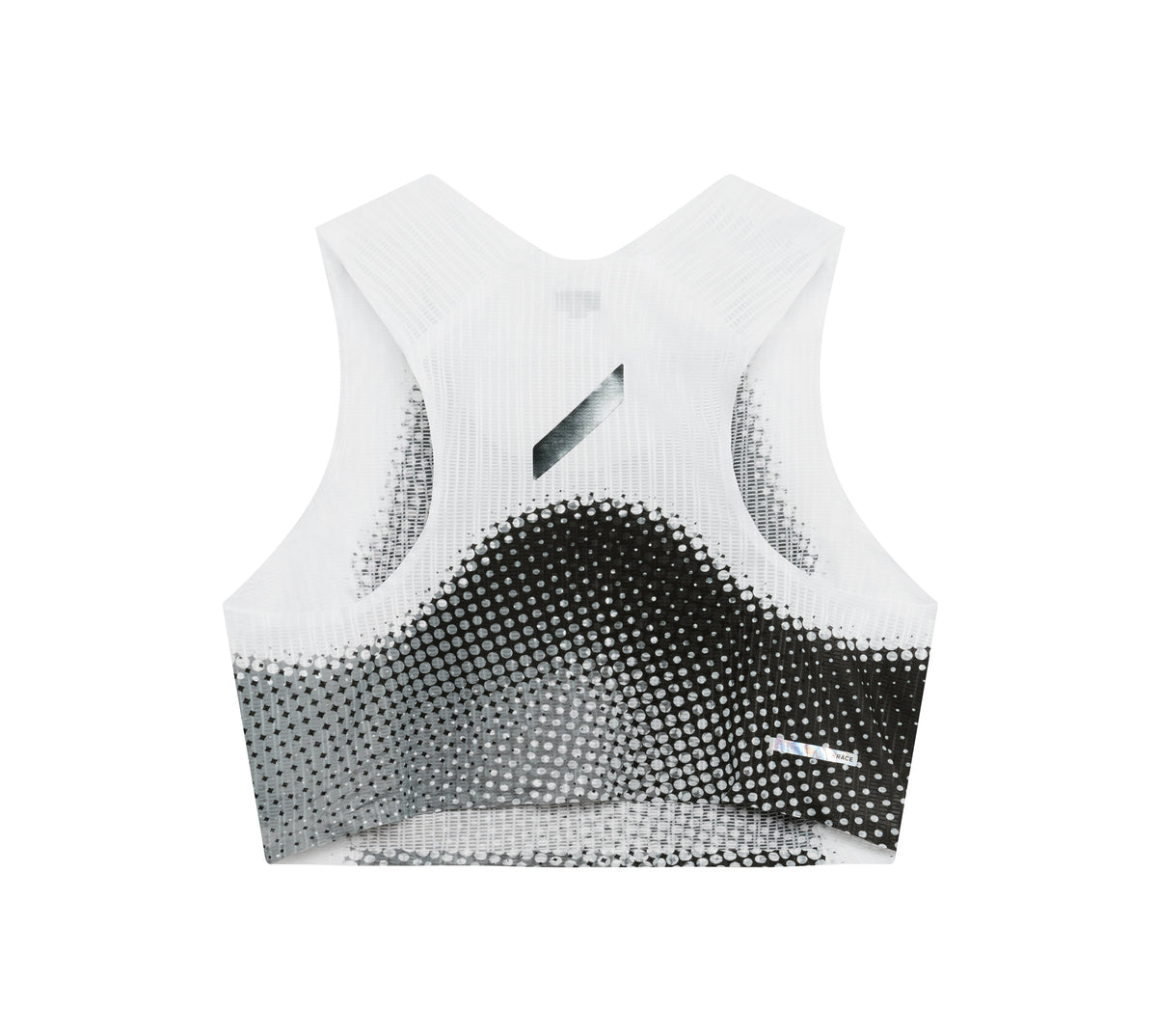 Women's Crop Vest Black White Dot by SOAR