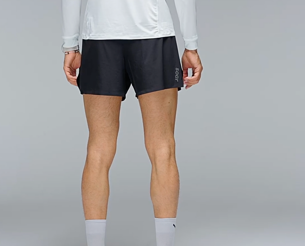 MEN'S RUN SHORTS Silver Grey