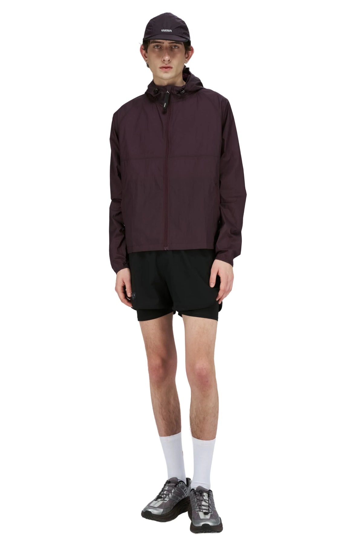 Smiles Run Jacket in Aubergine by UNNA