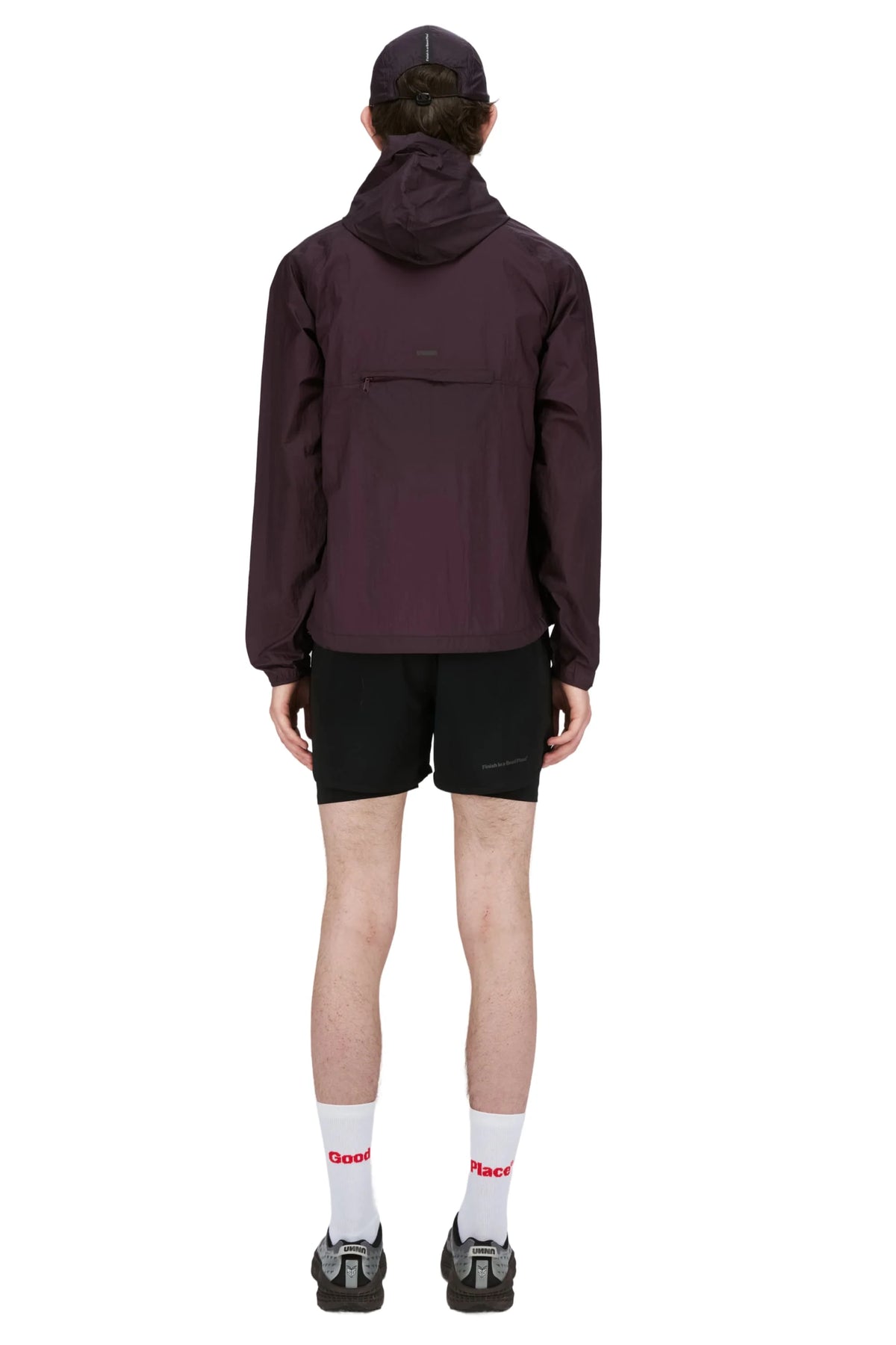Smiles Run Jacket in Aubergine by UNNA