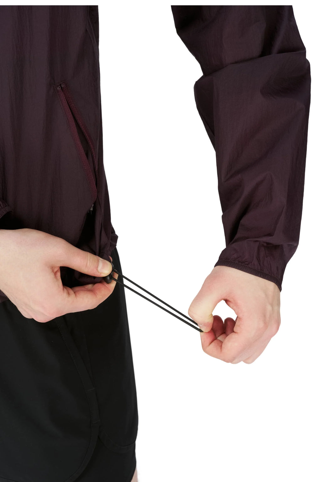 Smiles Run Jacket in Aubergine by UNNA